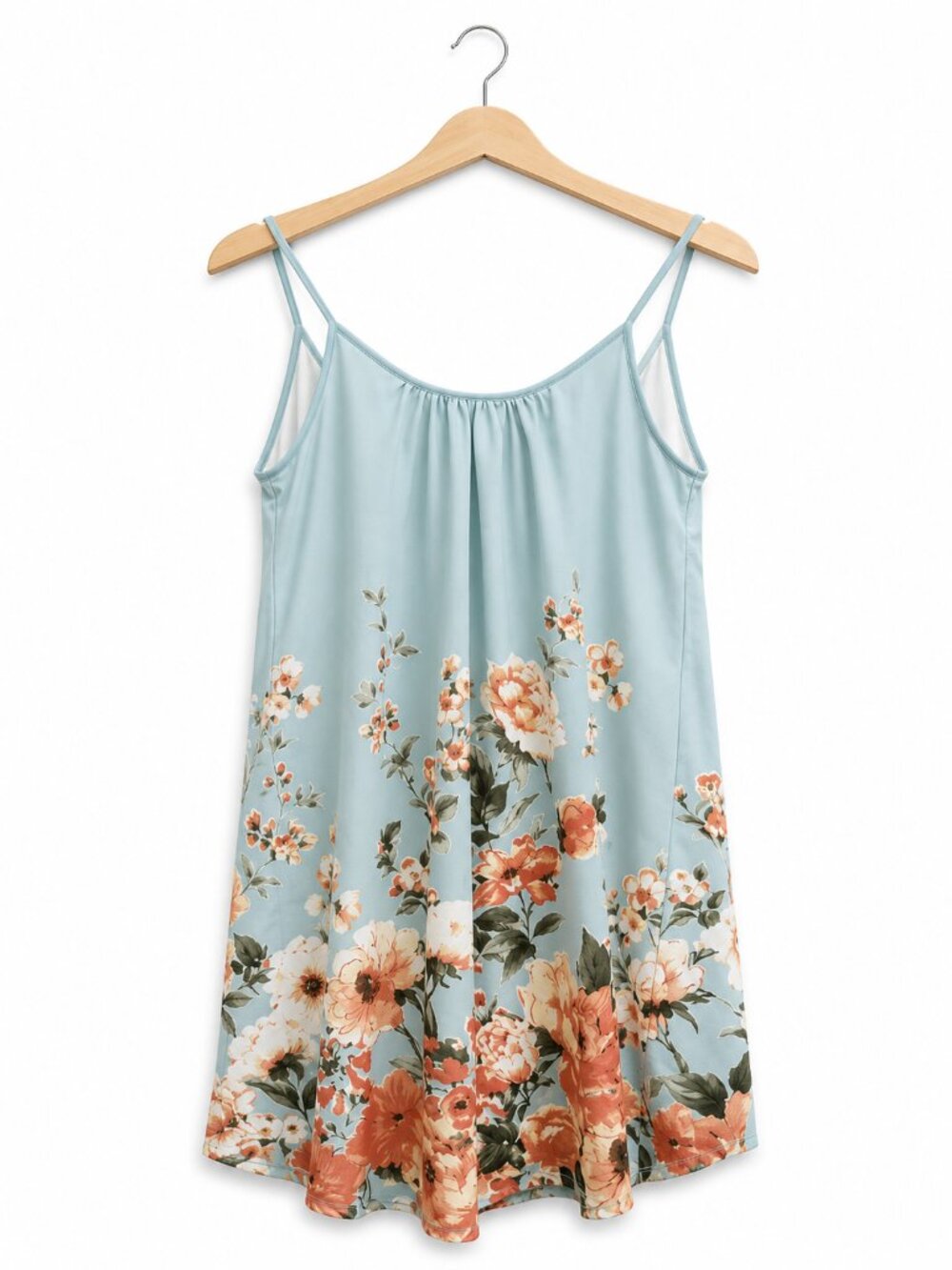 CALIFORNIA MOONRISE | Blue Floral Mini Dress – Women’s Small